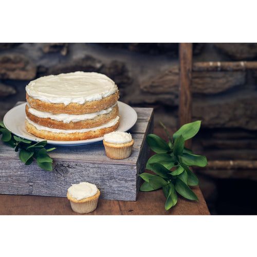 Natural Weathered Gray Cake Stand – Rustic Farmhouse Style