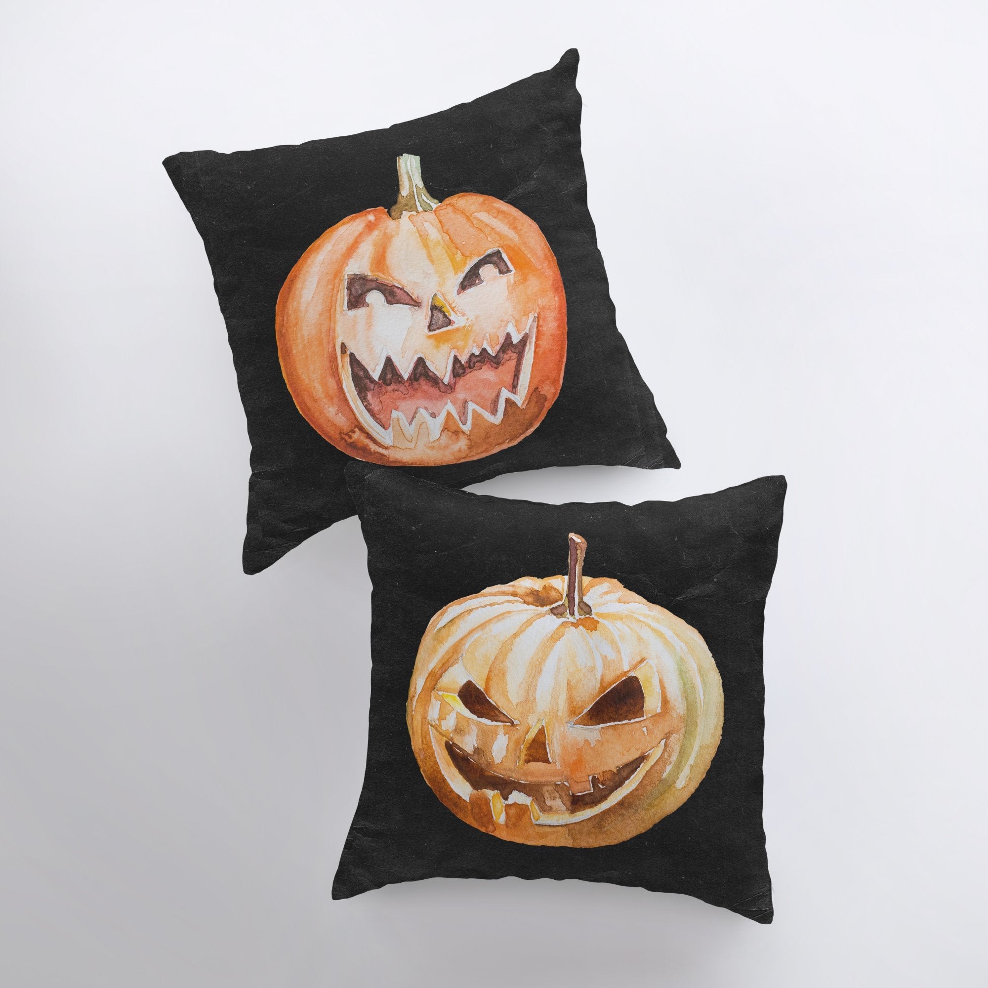 Spooky Jack O’Lantern Throw Pillow Cover