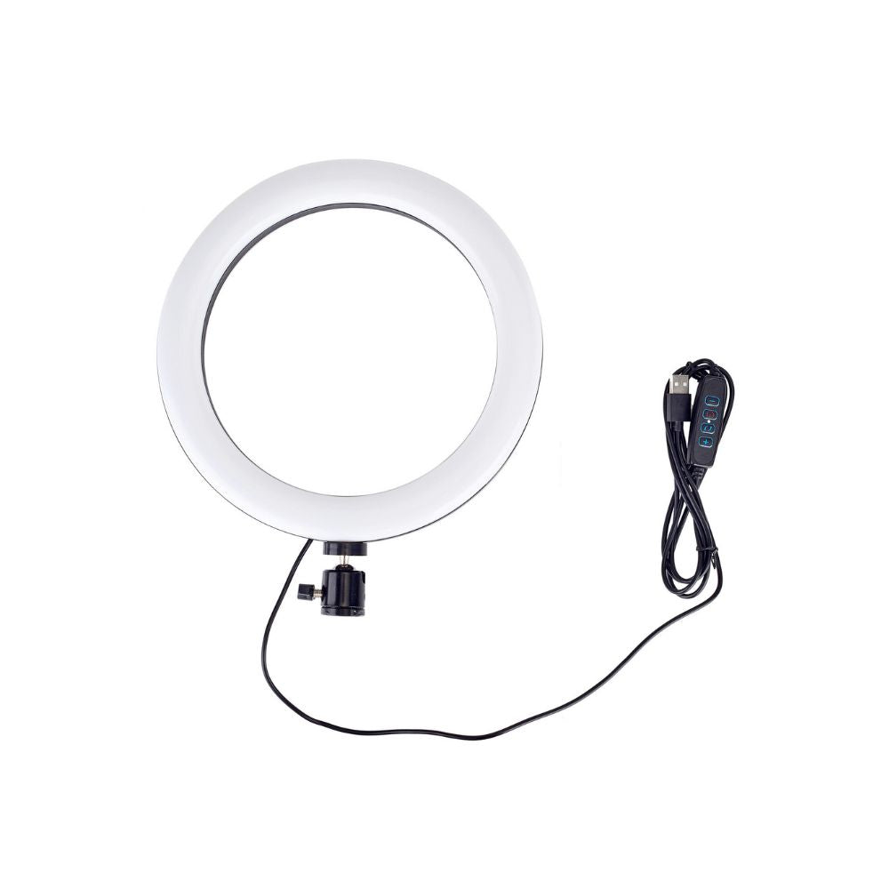 LED Ring Light with Phone Tripod Stand Kit – 10" Adjustable with Remote
