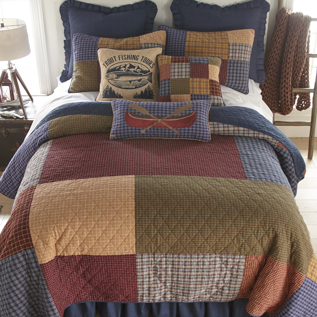 American Heritage Textiles – Lake House Twin 2-Piece Cotton Quilt Set