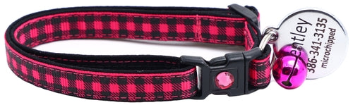 Black Buffalo Plaid - Breakaway Cat Collar
