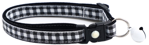 Black Buffalo Plaid - Breakaway Cat Collar