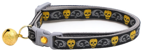 Gold Glitter Skulls – Breakaway Cat Collar