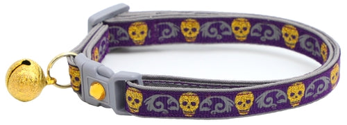 Gold Glitter Skulls – Breakaway Cat Collar