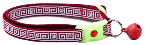 Greek Key – Glow-in-the-Dark - Breakaway Cat Collar