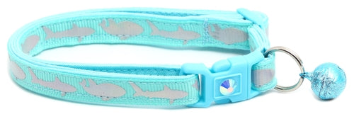 Silver Sharks – Breakaway Cat Collar