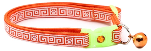 Greek Key – Glow-in-the-Dark - Breakaway Cat Collar