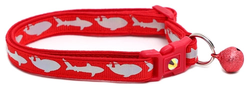 Silver Sharks – Breakaway Cat Collar