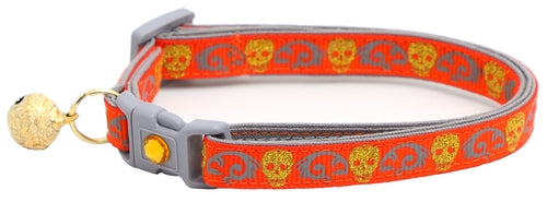 Gold Glitter Skulls – Breakaway Cat Collar