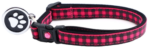 Black Buffalo Plaid - Breakaway Cat Collar