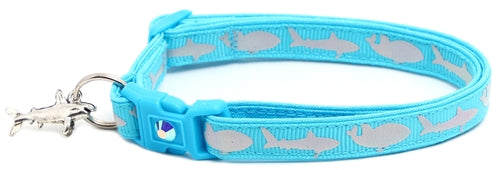 Silver Sharks – Breakaway Cat Collar