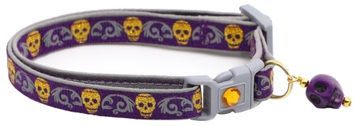 Gold Glitter Skulls – Breakaway Cat Collar