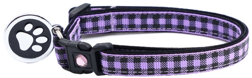 Black Buffalo Plaid - Breakaway Cat Collar