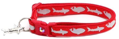 Silver Sharks – Breakaway Cat Collar