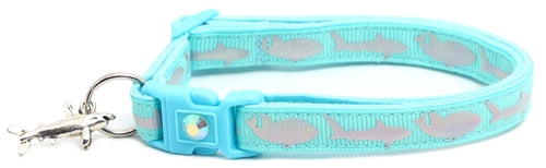 Silver Sharks – Breakaway Cat Collar