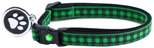 Black Buffalo Plaid - Breakaway Cat Collar