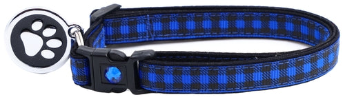 Black Buffalo Plaid - Breakaway Cat Collar