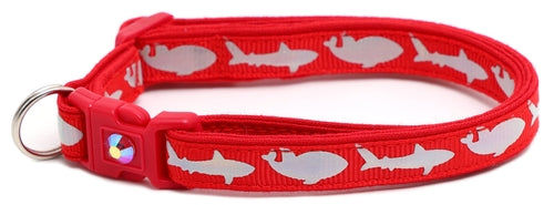 Silver Sharks – Breakaway Cat Collar
