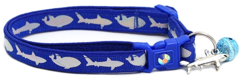 Silver Sharks – Breakaway Cat Collar