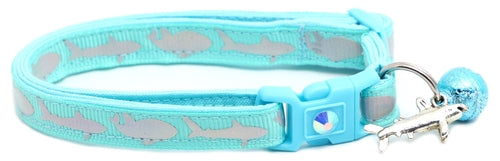 Silver Sharks – Breakaway Cat Collar