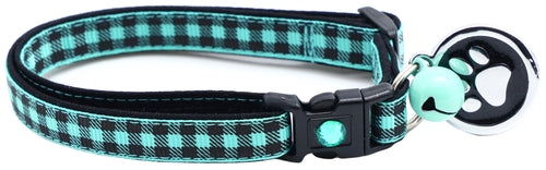 Black Buffalo Plaid - Breakaway Cat Collar