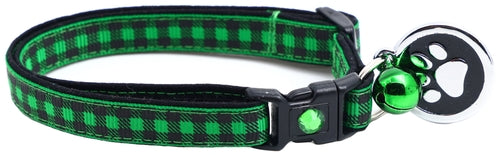 Black Buffalo Plaid - Breakaway Cat Collar
