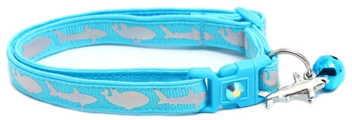 Silver Sharks – Breakaway Cat Collar