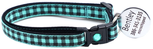 Black Buffalo Plaid - Breakaway Cat Collar