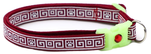Greek Key – Glow-in-the-Dark - Breakaway Cat Collar