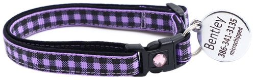 Black Buffalo Plaid - Breakaway Cat Collar