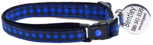 Black Buffalo Plaid - Breakaway Cat Collar