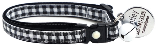 Black Buffalo Plaid - Breakaway Cat Collar
