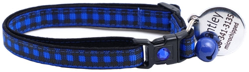 Black Buffalo Plaid - Breakaway Cat Collar