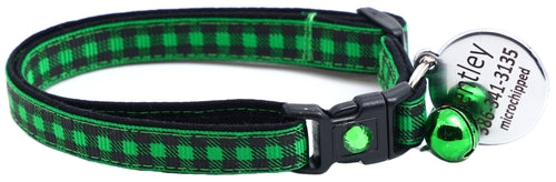 Black Buffalo Plaid - Breakaway Cat Collar