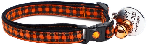 Black Buffalo Plaid - Breakaway Cat Collar
