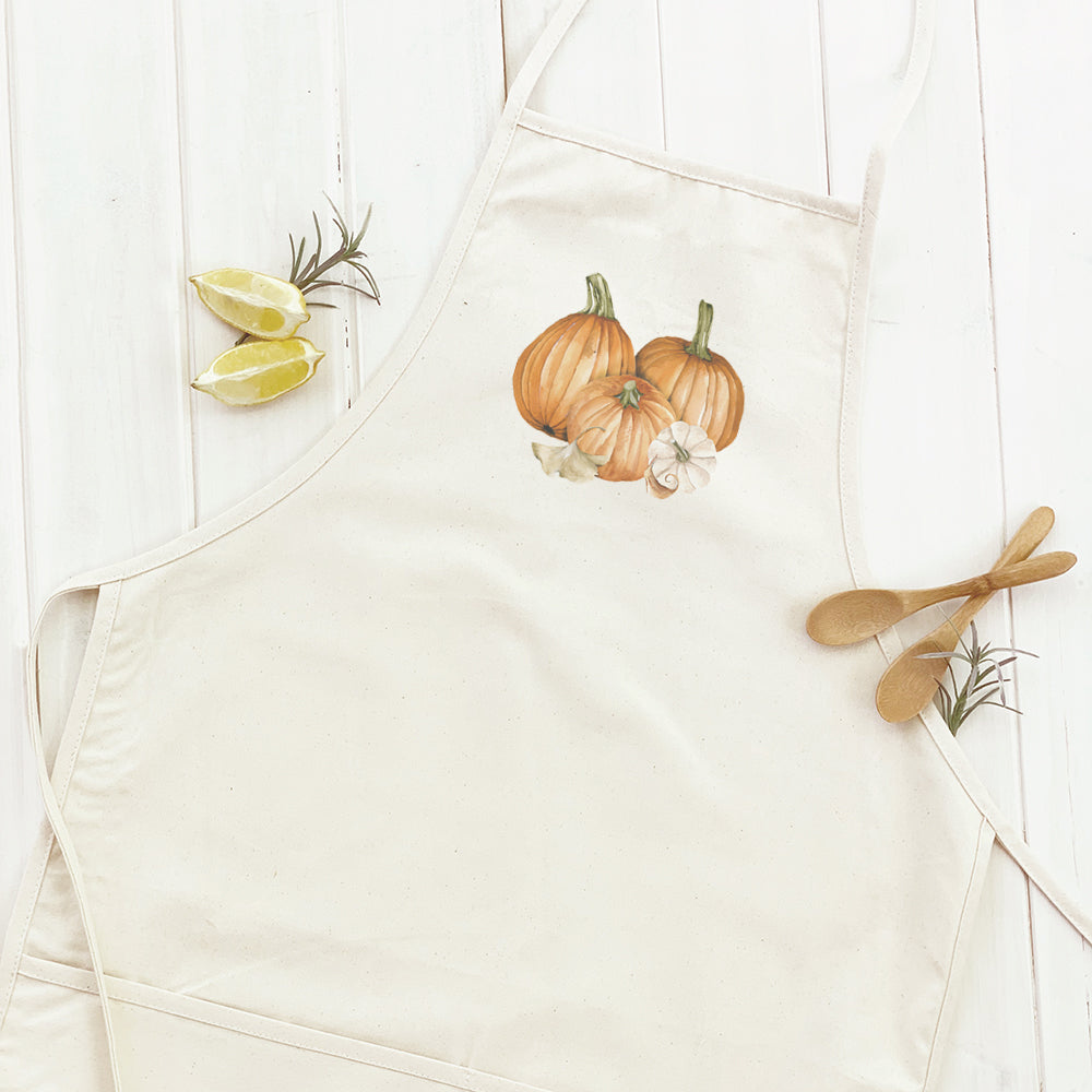 Pumpkin Harvest Cotton Canvas Apron