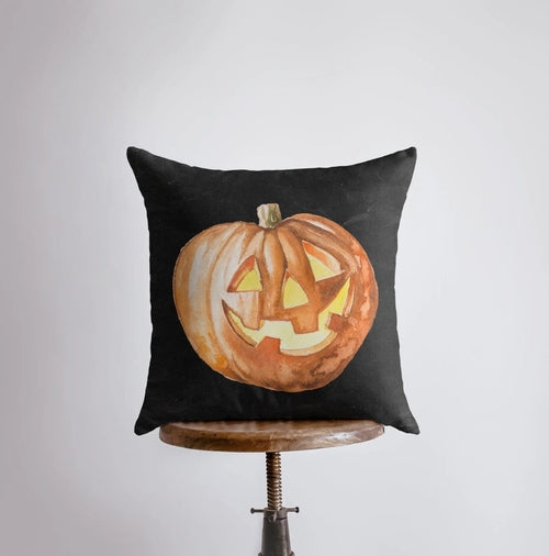 Jack O’ Lantern Throw Pillow Cover