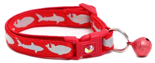 Silver Sharks – Breakaway Cat Collar