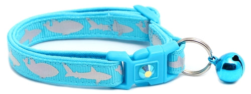 Silver Sharks – Breakaway Cat Collar