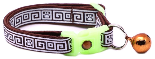 Greek Key – Glow-in-the-Dark - Breakaway Cat Collar