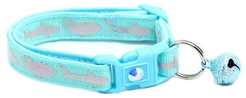 Silver Sharks – Breakaway Cat Collar