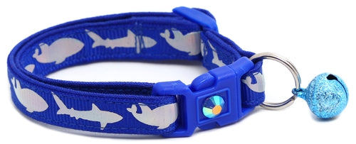 Silver Sharks – Breakaway Cat Collar