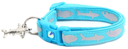 Silver Sharks – Breakaway Cat Collar