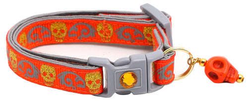 Gold Glitter Skulls – Breakaway Cat Collar