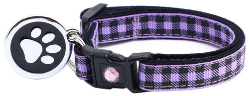 Black Buffalo Plaid - Breakaway Cat Collar