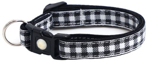 Black Buffalo Plaid - Breakaway Cat Collar