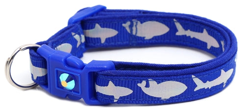 Silver Sharks – Breakaway Cat Collar