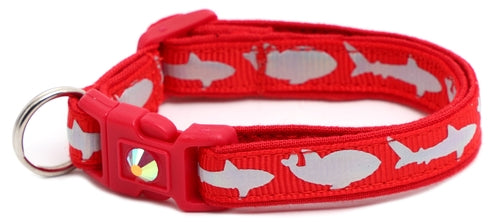 Silver Sharks – Breakaway Cat Collar