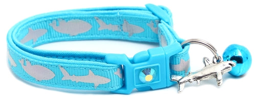 Silver Sharks – Breakaway Cat Collar