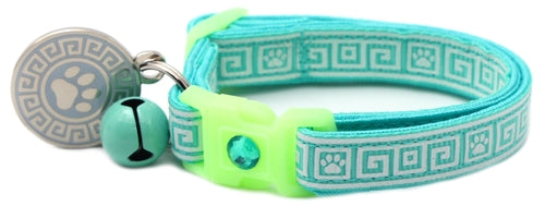 Greek Key – Glow-in-the-Dark - Breakaway Cat Collar